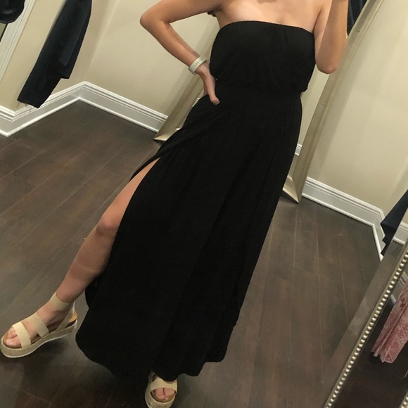 Strapless Black Jumpsuit - Picture 4 of 5